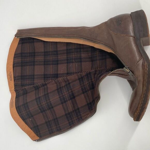Born Women’s Dark Brown Leather Full Zip Riding Boots Size‎ 6 flannel lined - Picture 12 of 12